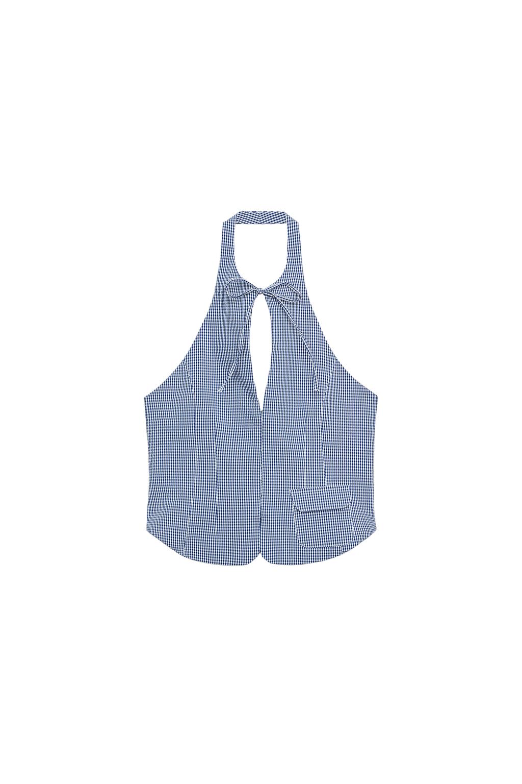 GINGHAM HALTER TOP - image 3