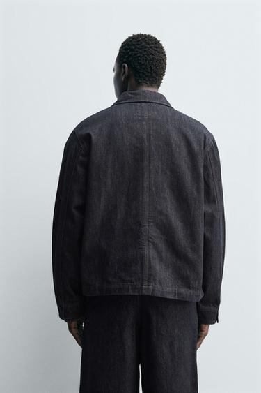 CAZADORA DENIM BOLSILLOS - Índigo de Zara