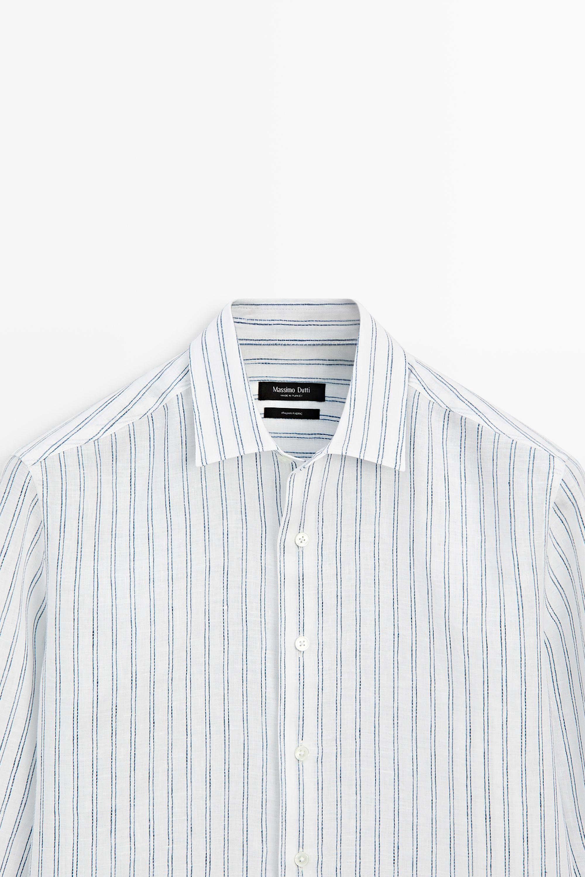 100% linen regular fit shirt