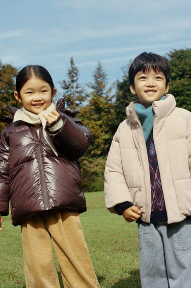 코듀로이 점퍼 - Zara 베이지