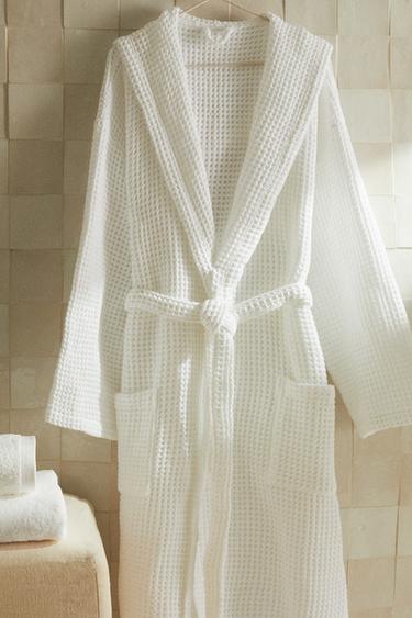 PEIGNOIR COTON WAFFLE - Blanc de Zara - Image 6
