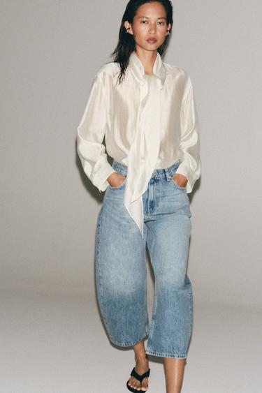 JEAN ZW COLLECTION BALLON TAILLE NORMALE - Bleu de Zara - Image 1