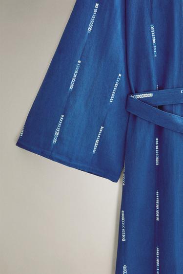 KIMONO COTON TIE-DYE X TENSIRA - Bleu de Zara - Image 2