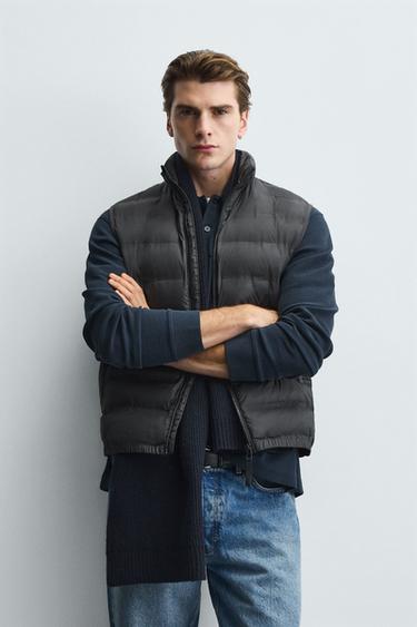 GILET MATELASSÉ LÉGER DÉPERLANT - Noir de Zara