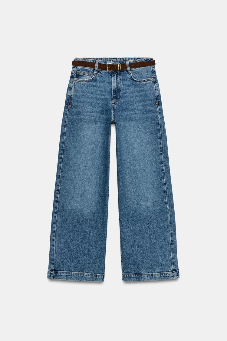 Jeans culotte de tiro alto con cinturón Z1975 4