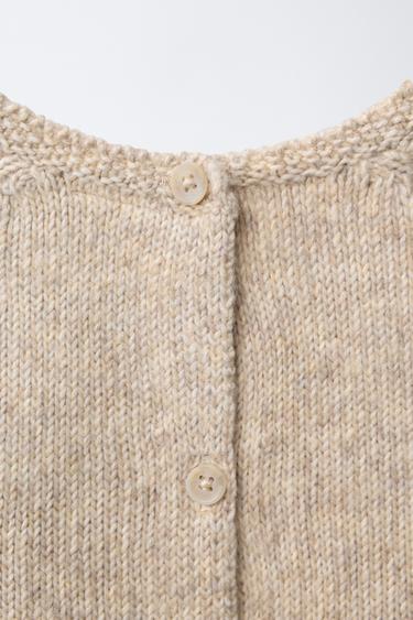 BOBBLE KNIT SWEATER - Light beige by Zara - Image 3