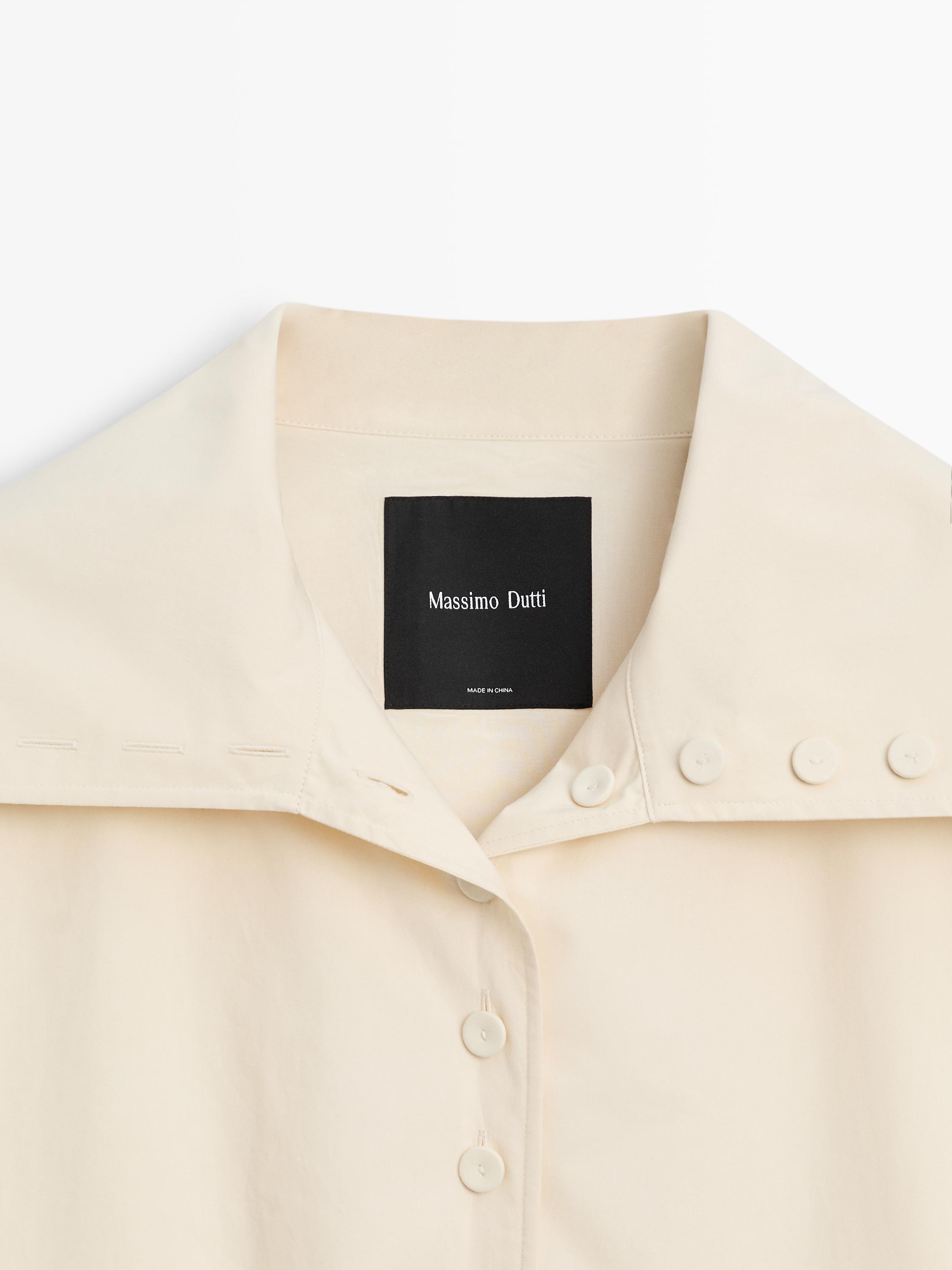 Cotton jacket with button details
