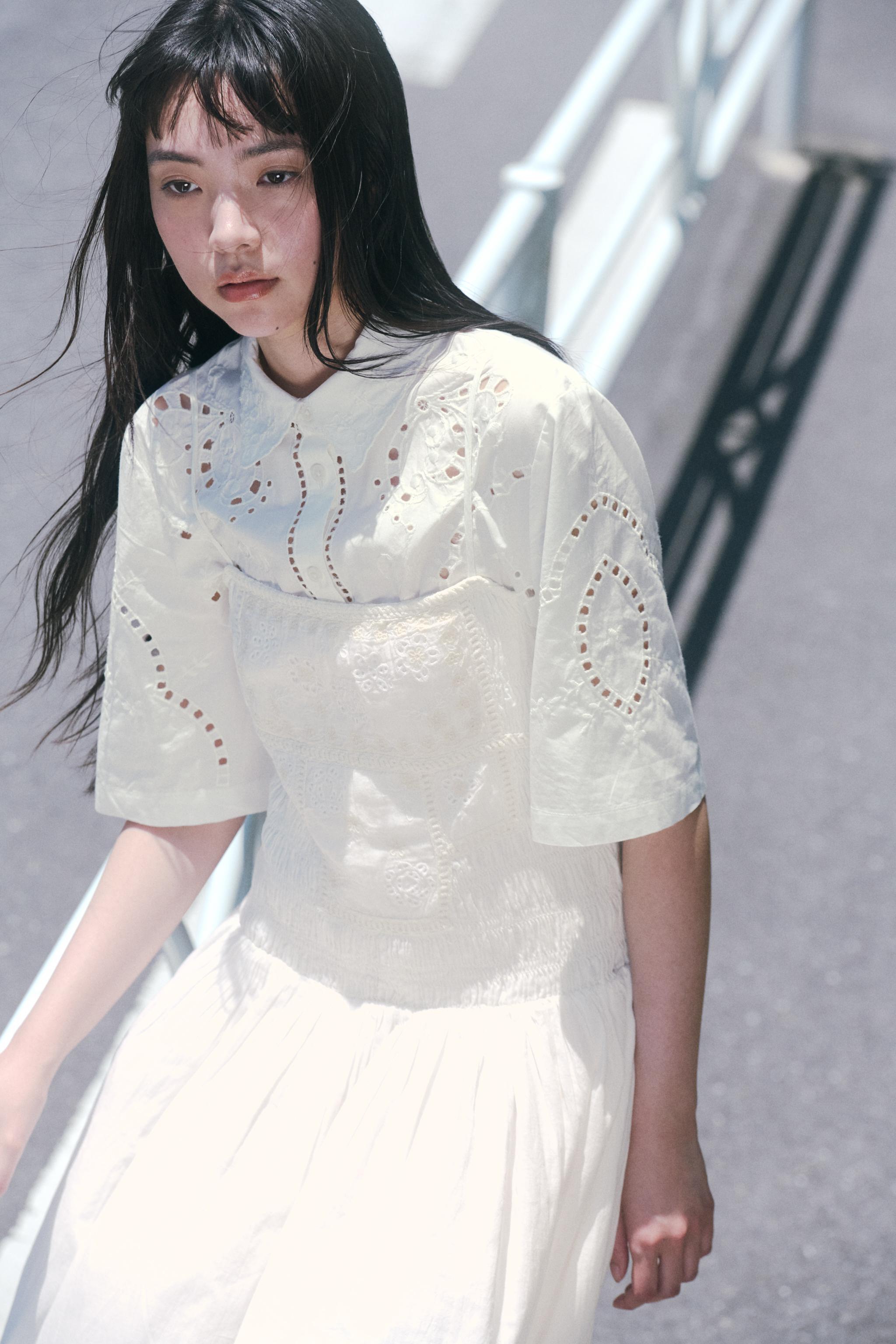トップス Yuma ZW COLLECTION 刺繍入りシャツ - エクリュ | ZARA Japan / 日本