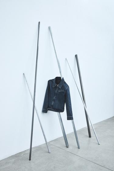 LIMITED EDITION ZIP-UP DENIM JACKET - Midnight blue by Zara