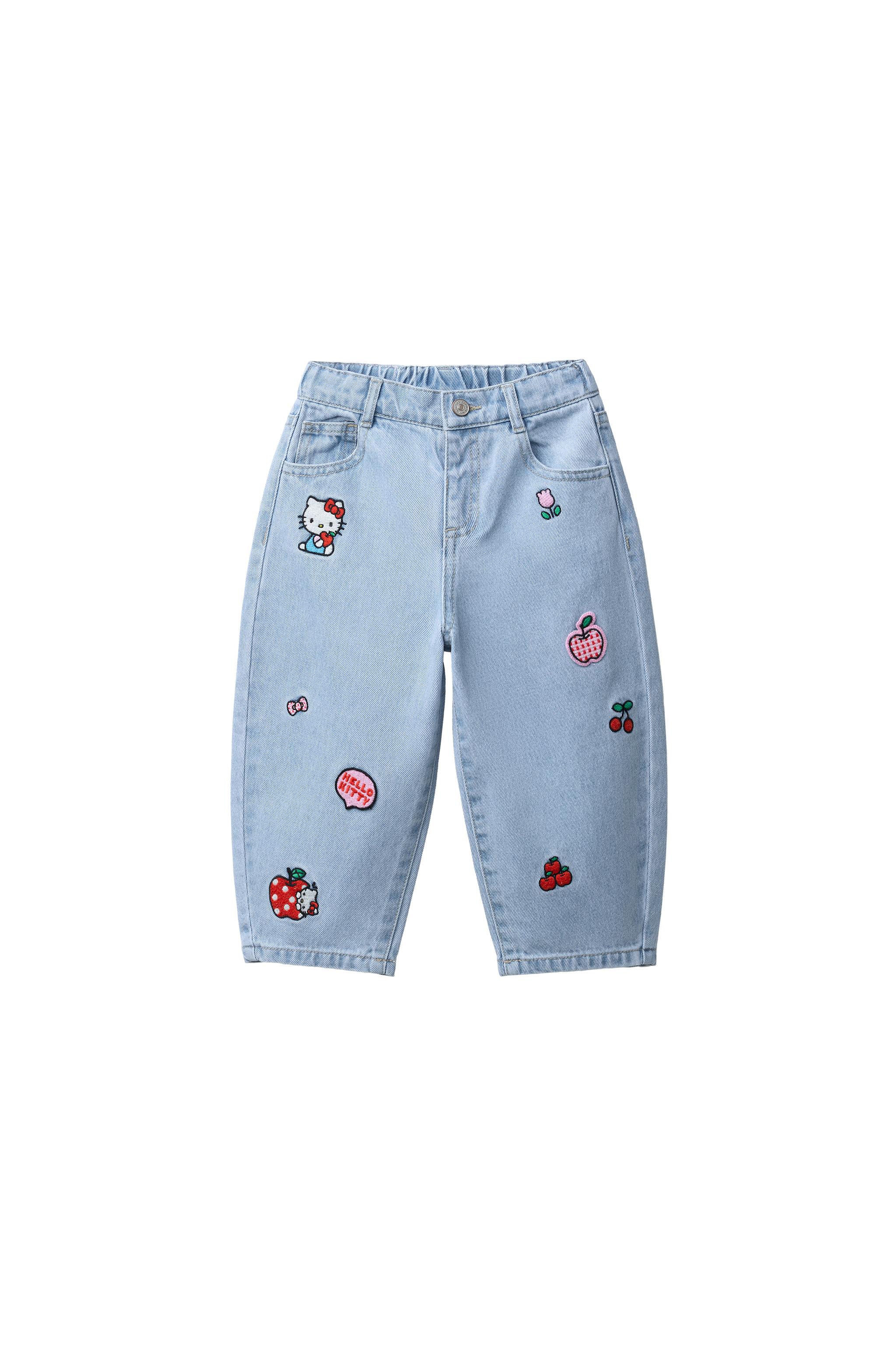 新品　ZARA バレルジーンズ ハローキティ HELLO KITTY © SANRIO BARREL JEANS - Blue | ZARA United States