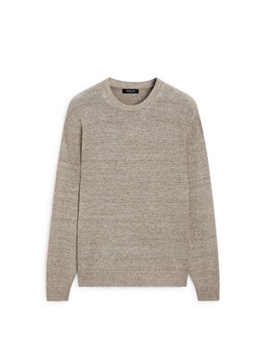 Round neck striped knit jumper - Vison de Zara