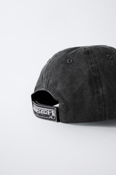 MINECRAFT © MOJANG AB. ™ WASHED EFFECT EMBROIDERED CAP - Black by Zara - Image 2