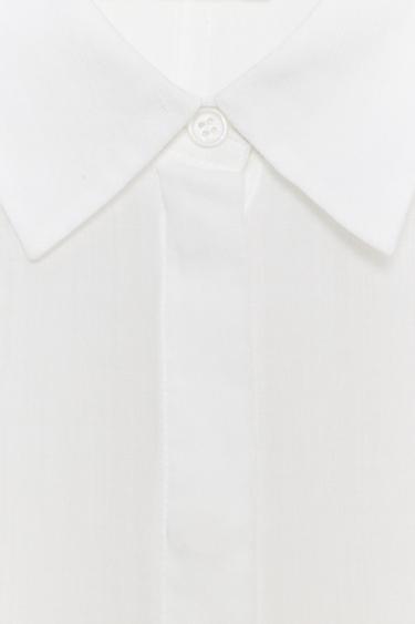 CHEMISE FLUIDE OVERSIZE ZW COLLECTION - Blanc de Zara - Image 7