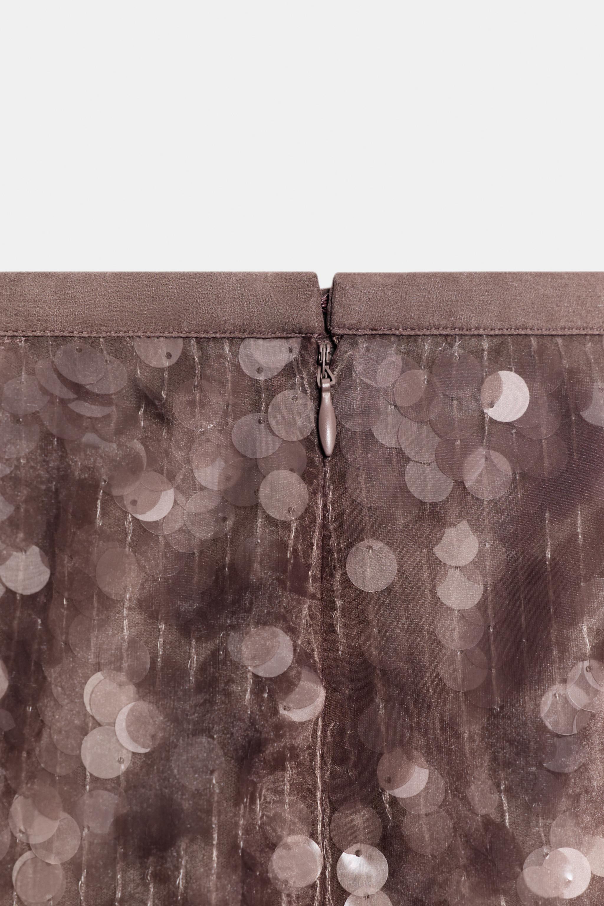 ZW COLLECTION SEQUIN MIDI SKIRT