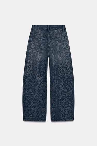 JEAN TRF BAGGY STRASS - Bleu encre de Zara - Image 6