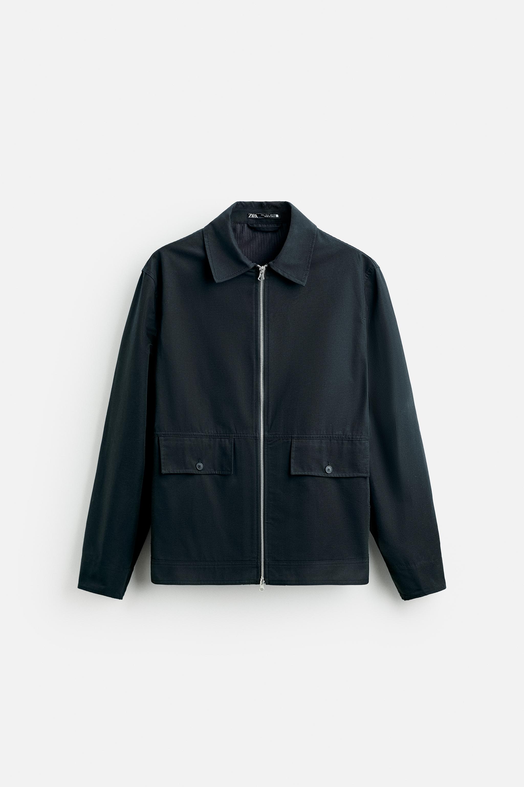 ZIPPERED POCKETS JACKET - Navy blue | ZARA United States