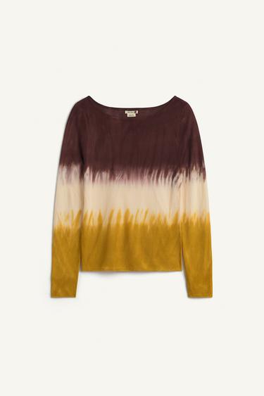 Zara PRNT KNT 16 - Dark brown