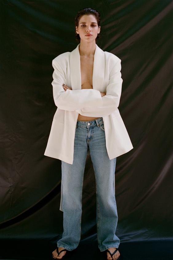 JEAN TRF WIDE LEG TAILLE BASSE