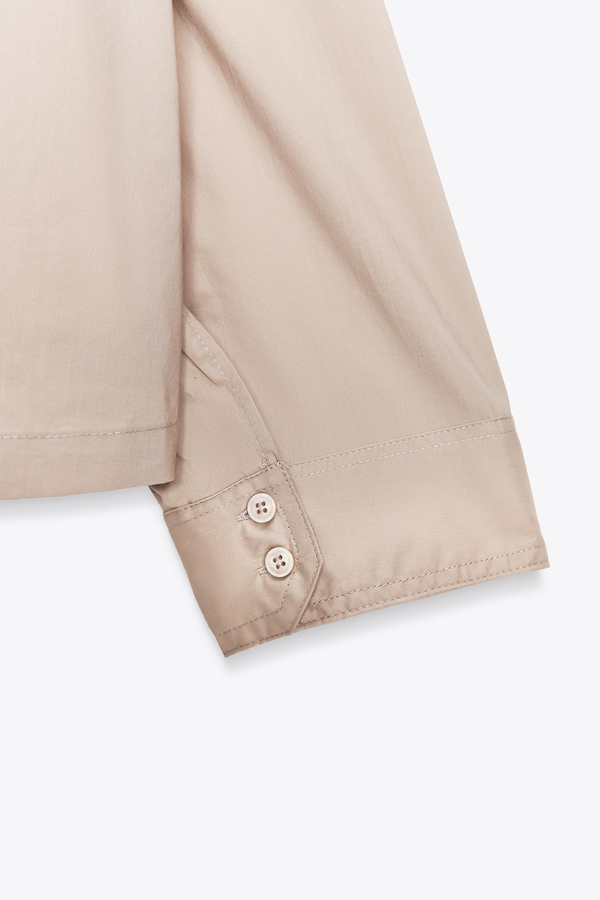POPLIN BUTTON SHIRT
