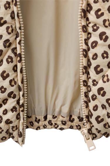 ANIMAL PRINT PUFFER JACKET - Leopard by Zara