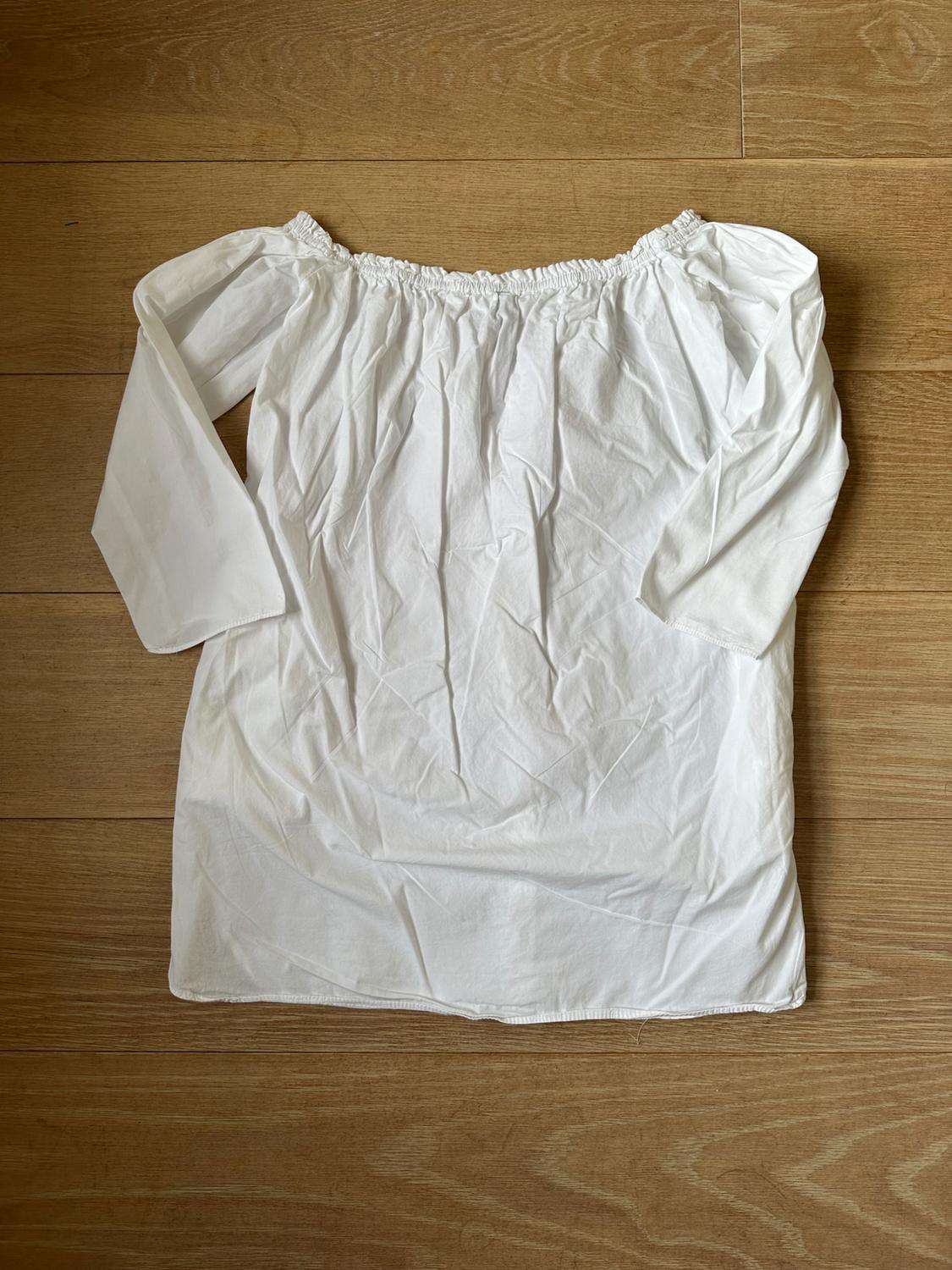 OFF-THE-SHOULDER POPLIN SHIRT - Image 5