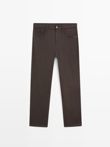 Zara Tapered fit jeans - Brown - Image 0