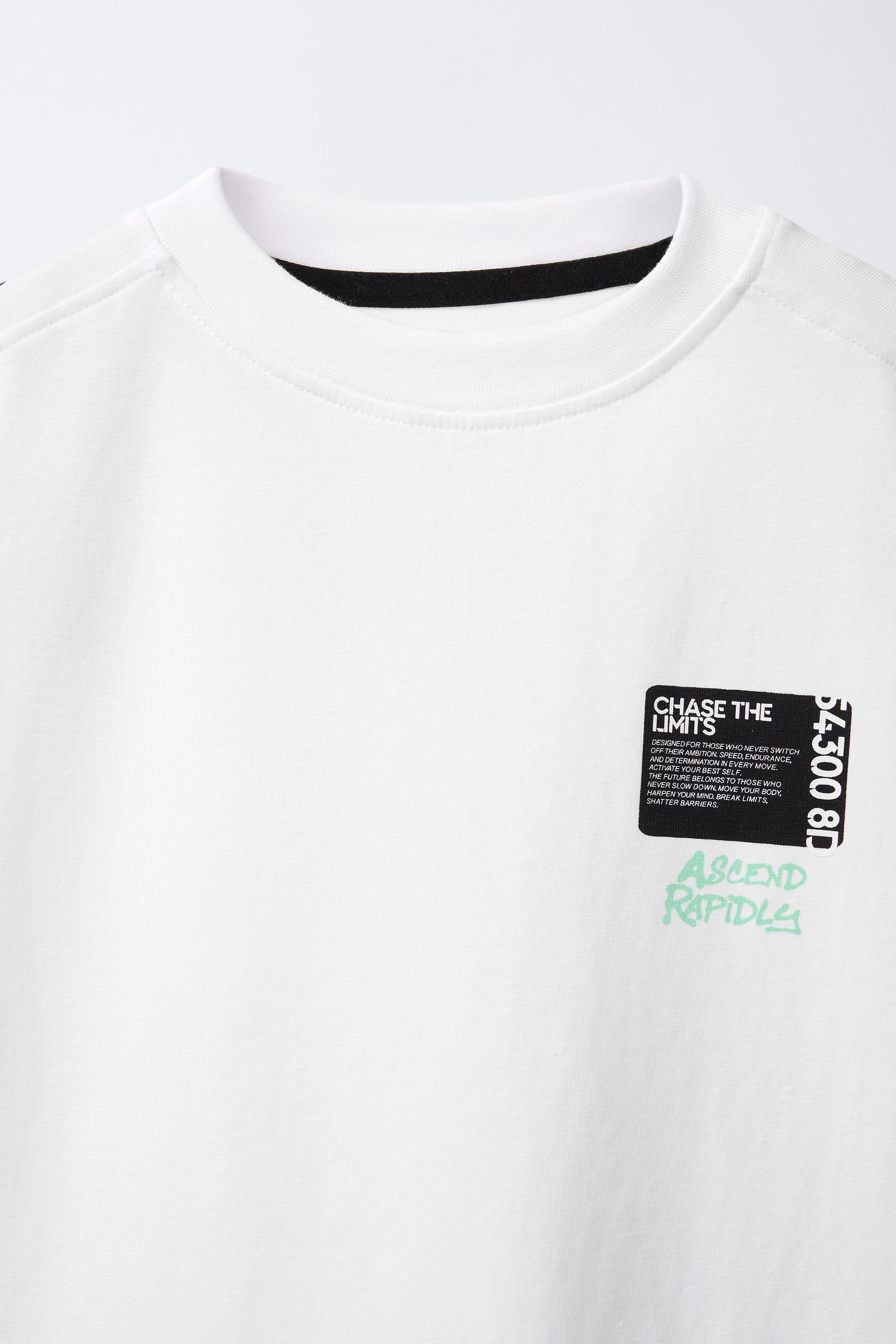 SPORTY GRAFFITI T-SHIRT - White | ZARA United States