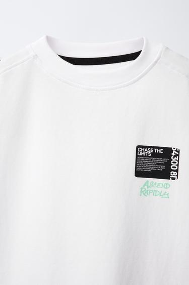 T-SHIRT SPORTIF GRAFFITI - Blanc de Zara - Image 2