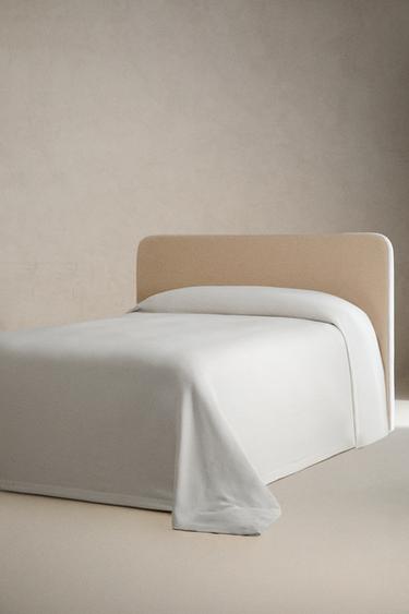 COUVERTURE DE LIT EN PERCALE DE COTON - Blanc de Zara - Image 1