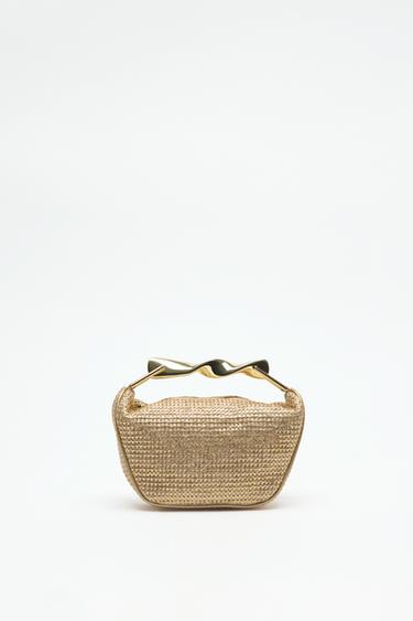 MINIBOLSO ASA METÁLICA - Dourado de Zara