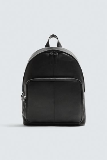 MOCHILA DE COURO - Preto da Zara