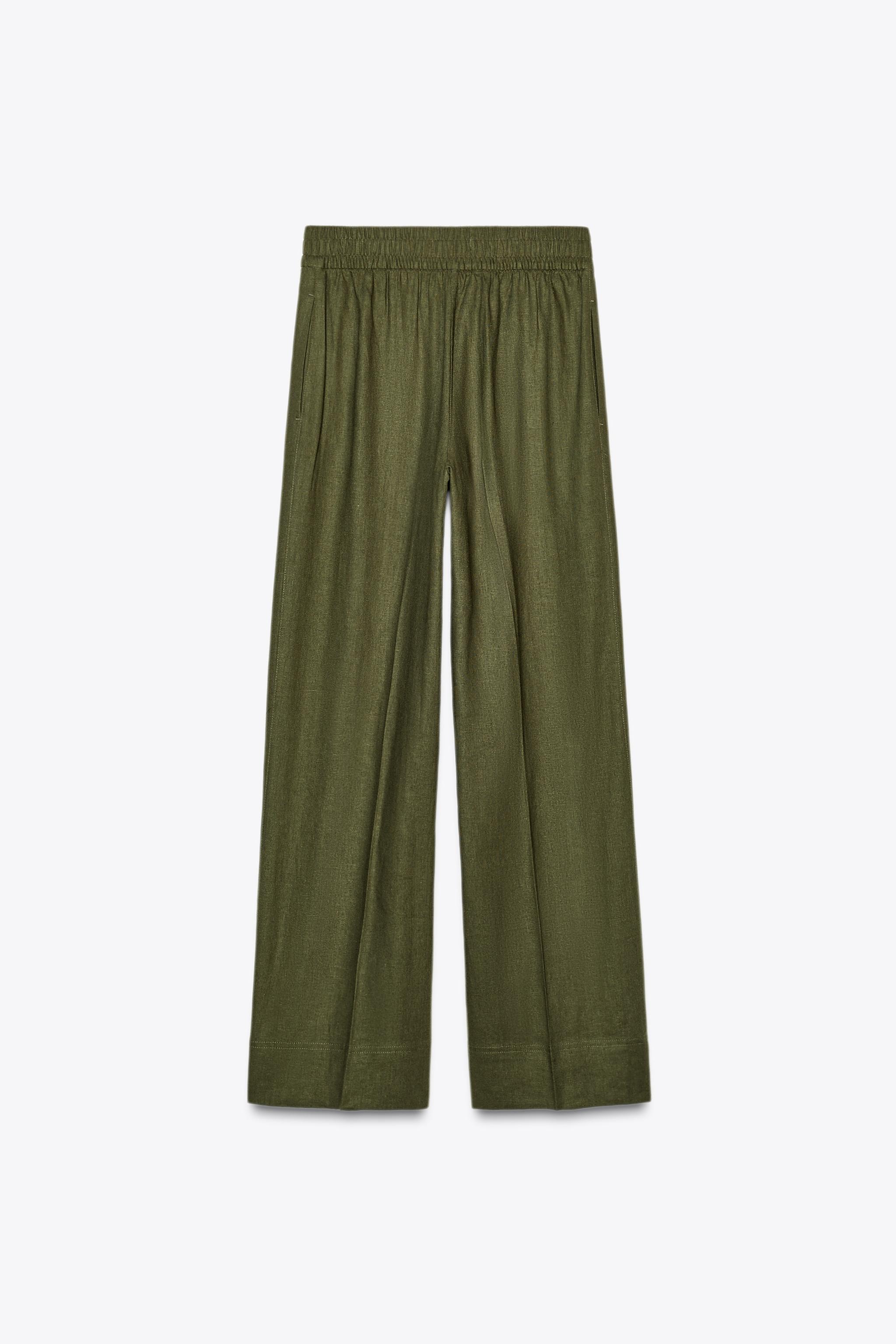 【ZARA】ワイドレッグ リネンブレンド パンツ 8372/306/507 08372306052-e2.jpg?ts=