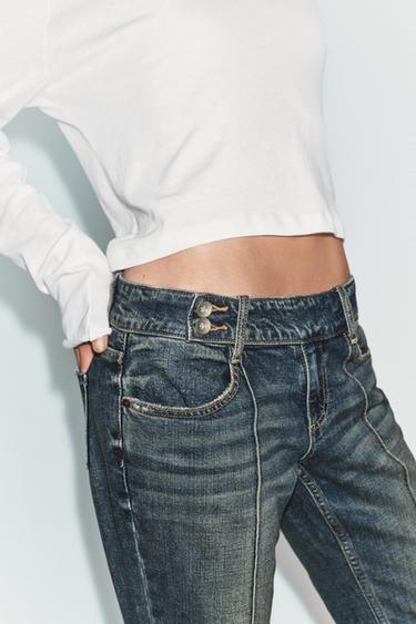 TRF LOW-RISE BOOTCUT JEANS - Blue by Zara - Image 4