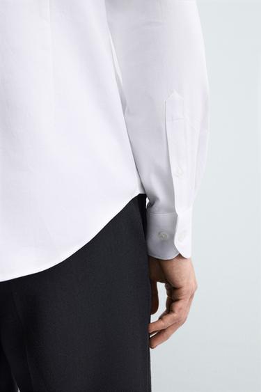 REGULAR FIT TEXTURED SHIRT - White by Zara - Image 5