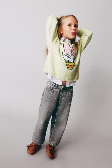 TULIP EMBROIDERED CULOTTE JEANS - Grey by Zara