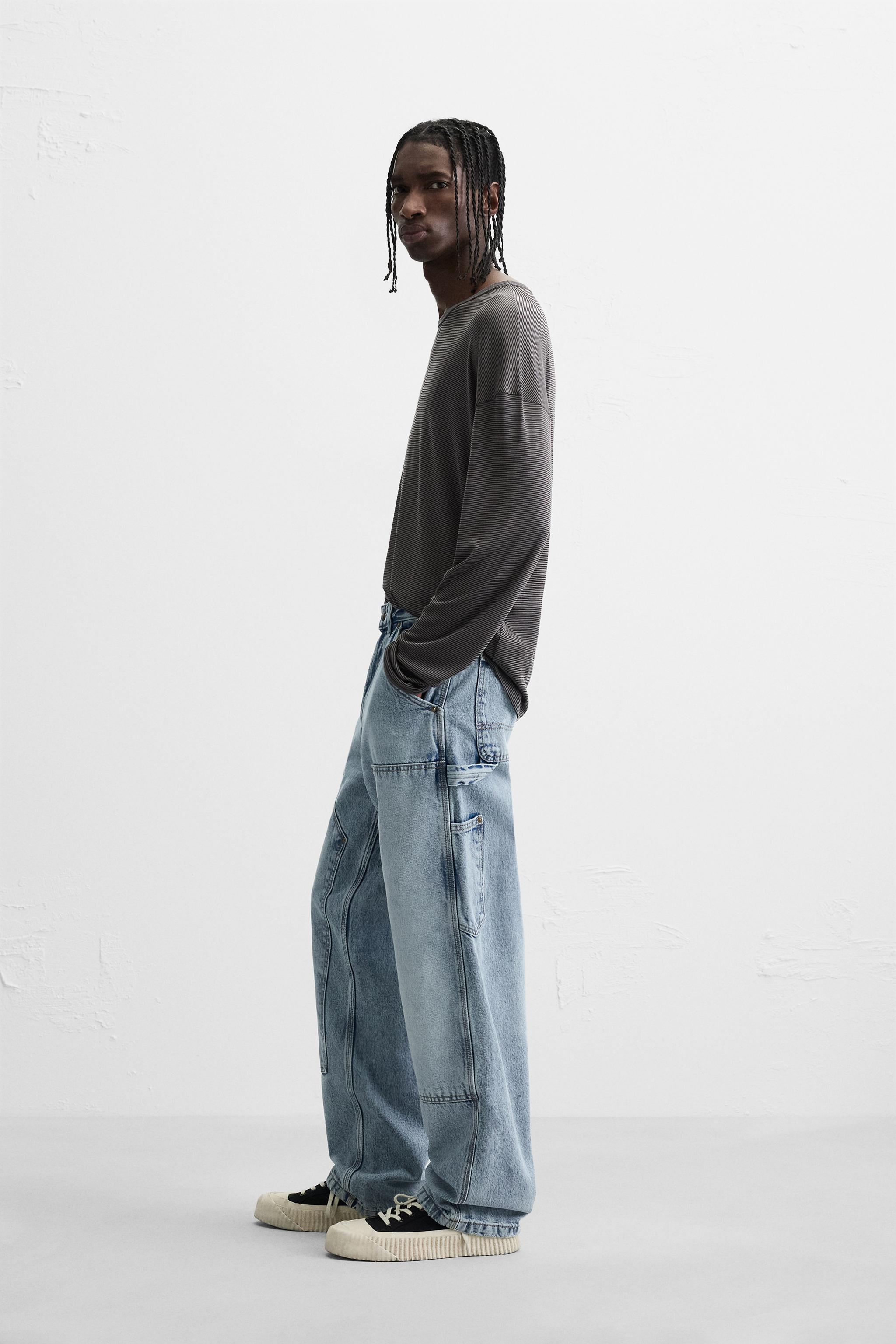 JEANS STRAIGHT FIT CARPINTERO - ブラック | ZARA Japan / 日本