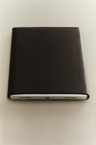 LEATHER IPAD CASE - Chocolate Brown by Zara - Image 5