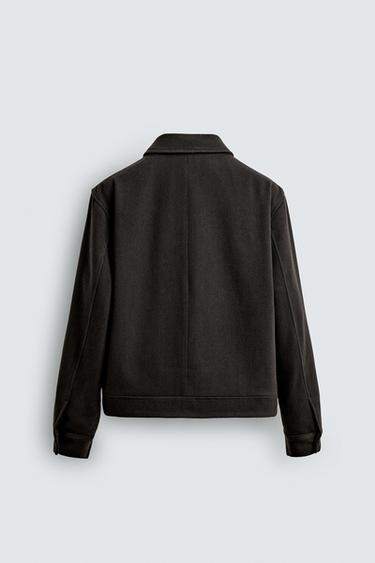 LIMITED EDITION WOOL BLEND JACKET - Brown by Zara - Image 6