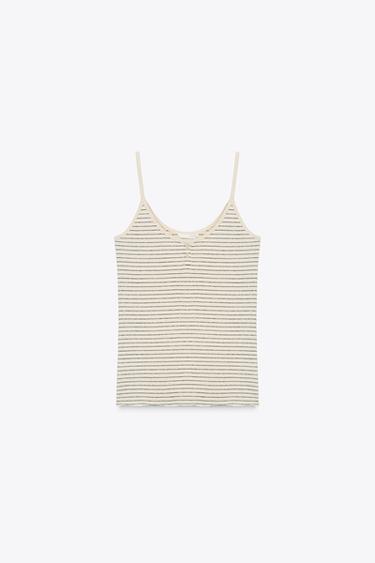 STRIPED RUSTIC T-SHIRT - striped by Zara - Image 5