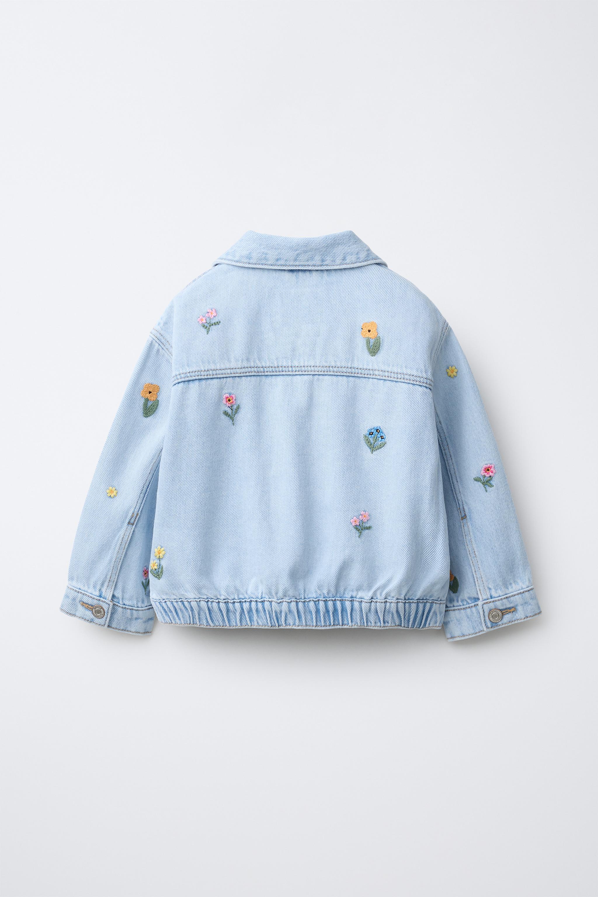 EMBROIDERED FLORAL DENIM JACKET