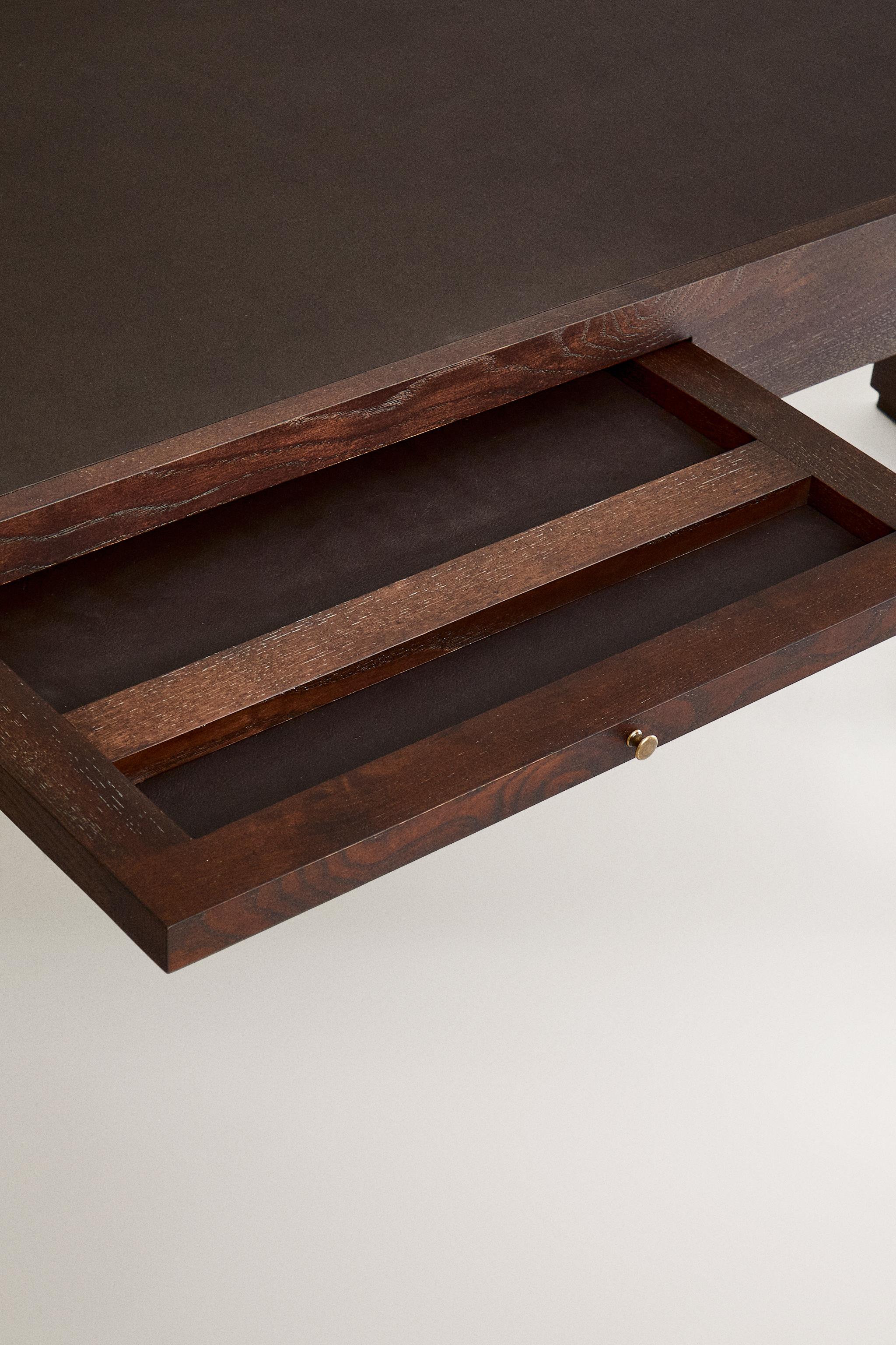 BUREAU BOIS ET CUIR