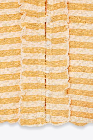 JACQUARD TOP JACKET - yellow by Zara - Image 5
