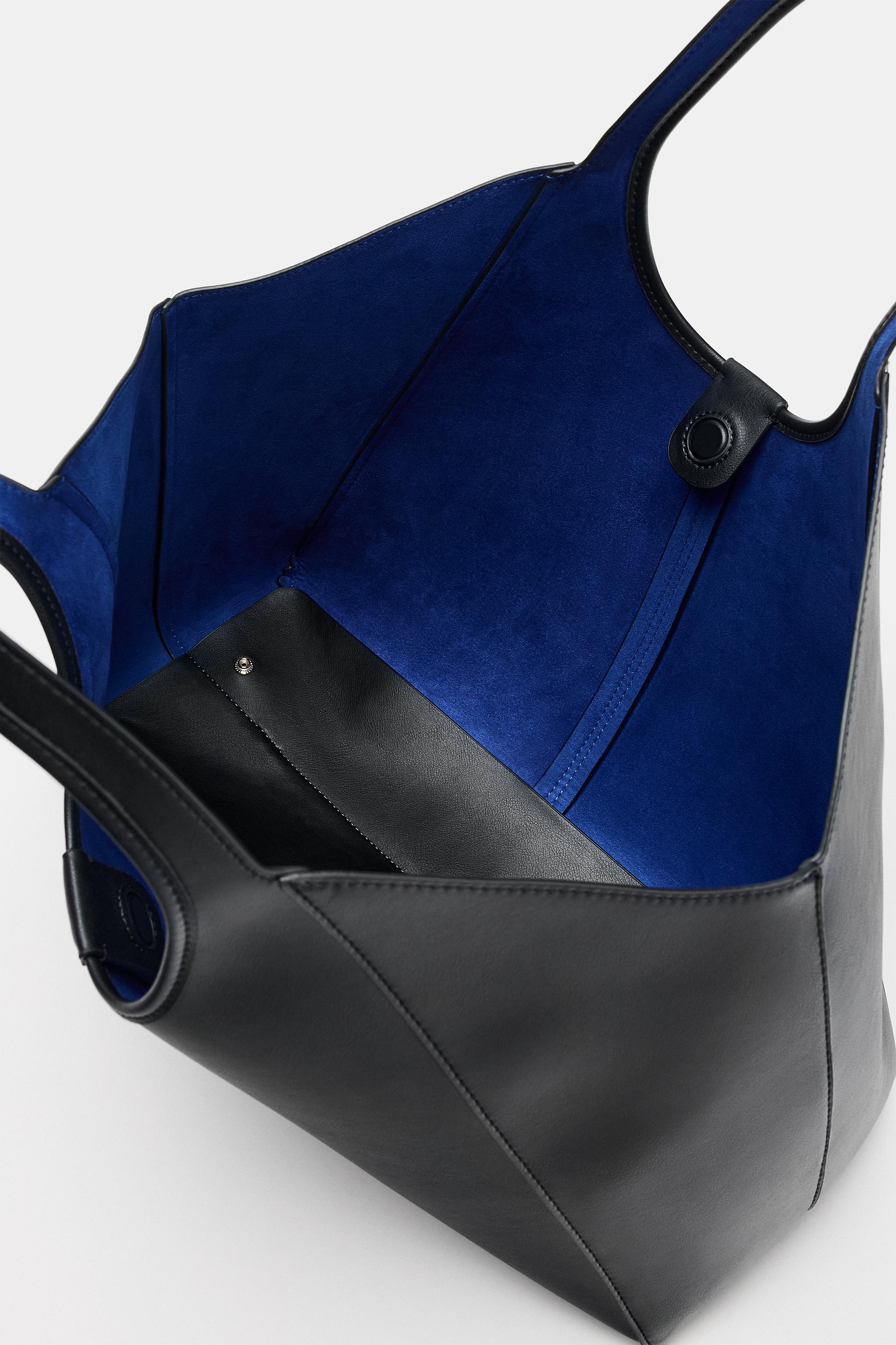 Zara Süet Tote Çanta görsel 8