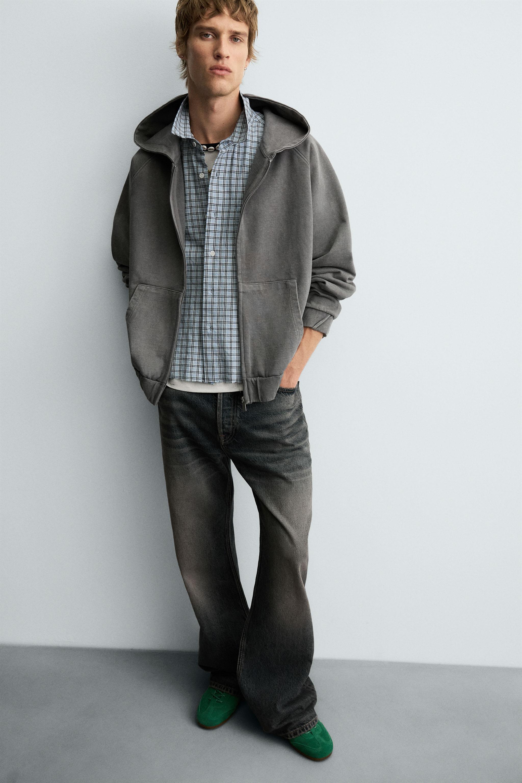★ドイツ発*ZARA*新作*ボクシーフィットヘヴィーフーディ/WF★ ☆ドイツ発*ZARA*新作*ボクシーフィットヘヴィーフーディ/WF
