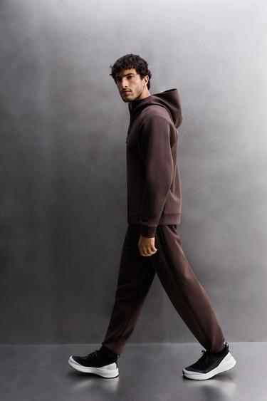 TECHNICAL TROUSERS WITH ZIP - Burgundy by Zara - Image 4