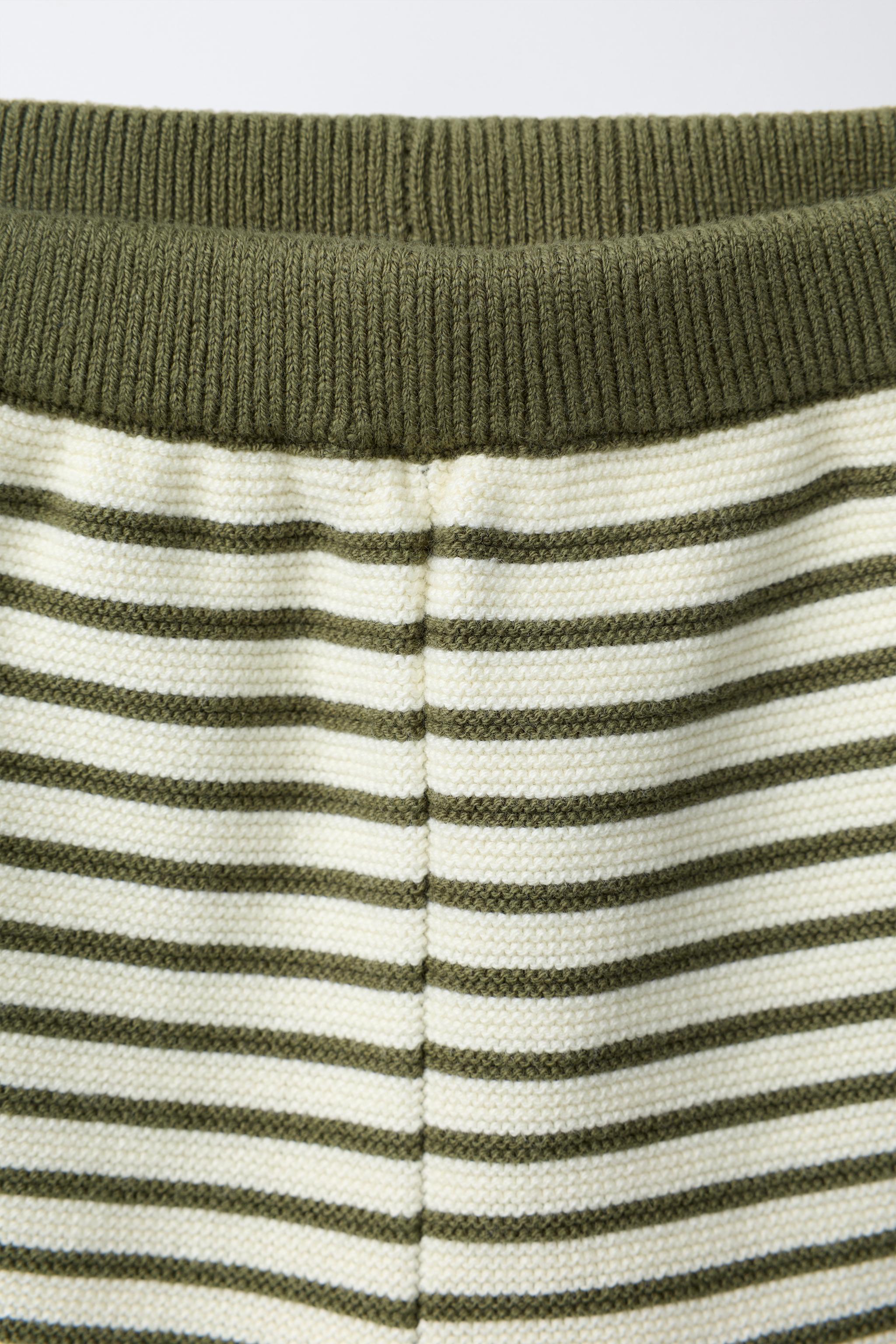 STRIPED KNIT SHORTS