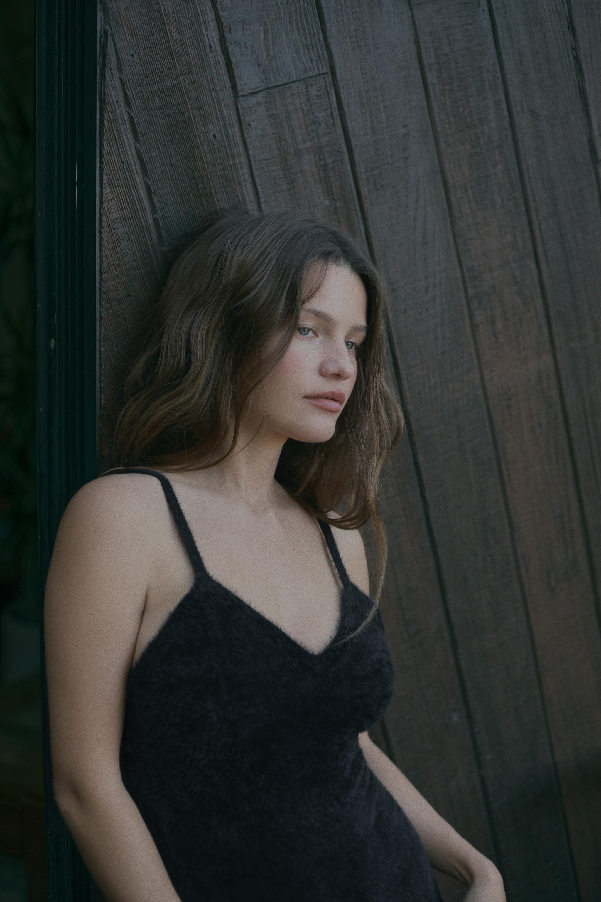 FAUX FUR POLYAMIDE BODYSUIT