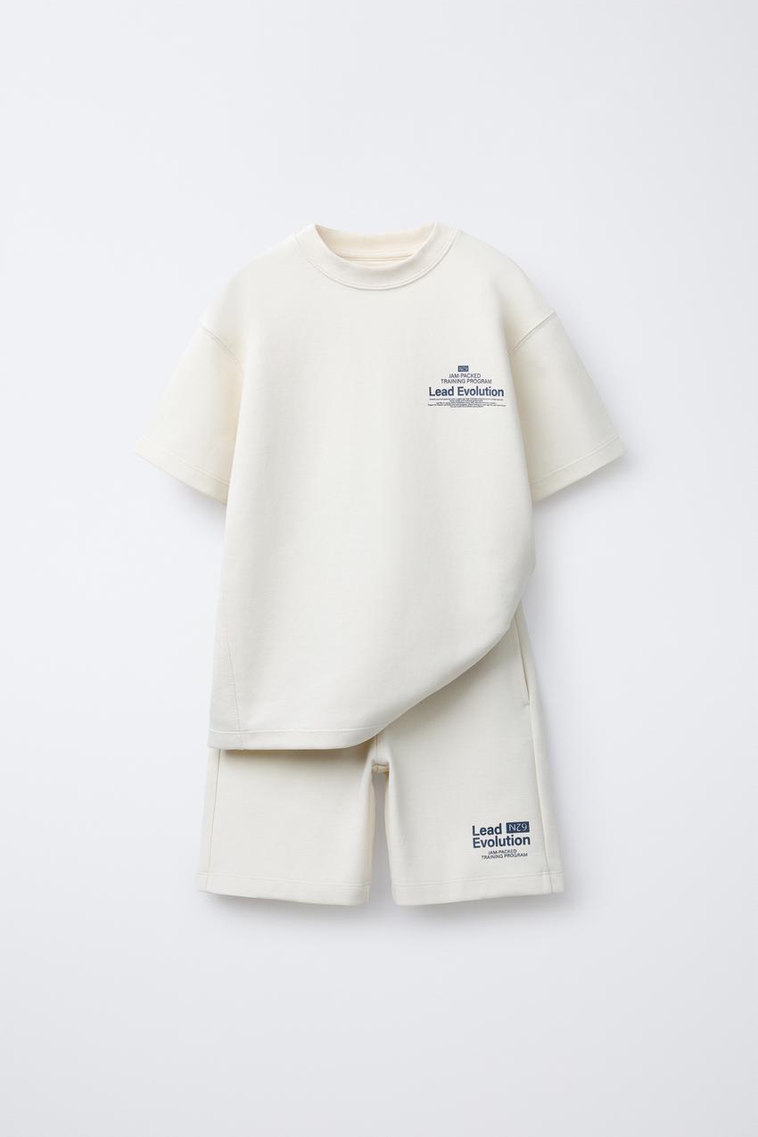 INTERLOCK T-SHIRT AND BERMUDA SET