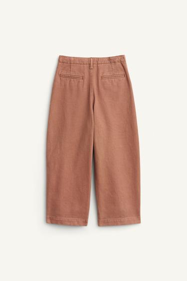 LIMITED EDITION CHINO TROUSERS WITH TOPSTITCHING - Pink by Zara - Image 5