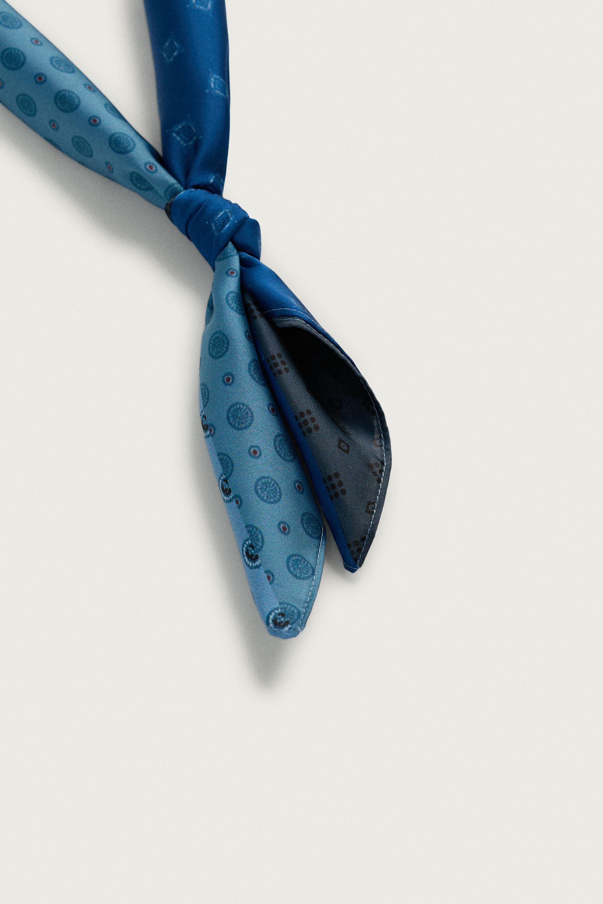 Zara Patchwork Desenli Saten Bandana görsel 3